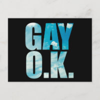 Gay OK Funny Hipster Cloud Text