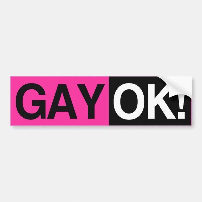 GAY OK —.png Autoaufkleber (Vorne)