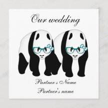 Gay, Pandas Einladung zur Hochzeit