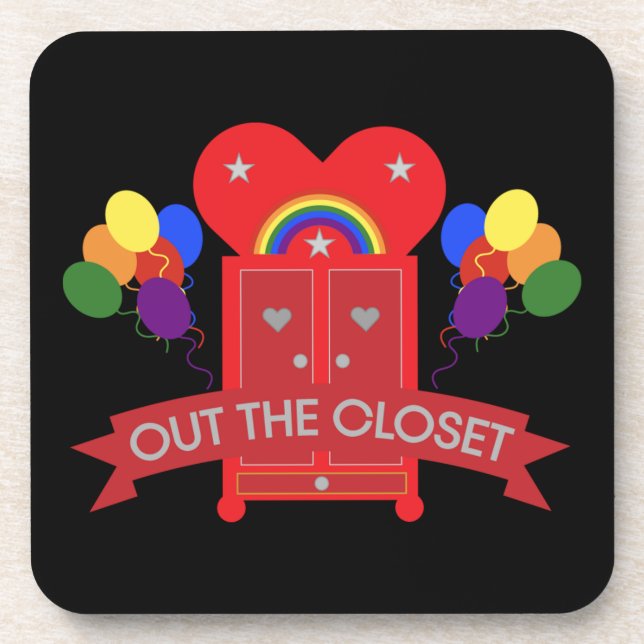 Gay-Party-Feier Getränkeuntersetzer (Vorderseite)