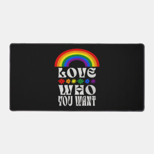 Gay Peace Liebe Lgbt Pride Monat Liebe, die Sie Ge Schreibtischunterlage