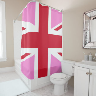 Gay Pink UK Pride Flag Duschvorhang