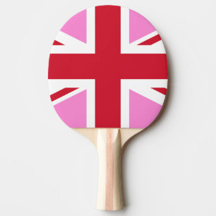 Gay Pink UK Pride Flag Tischtennis Schläger