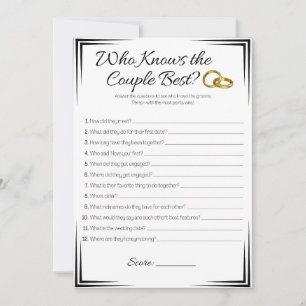 Gay Polterabend Game, der das Paar kennt Einladung