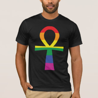 Gay Pride-Ägypter Ankh T-Shirt