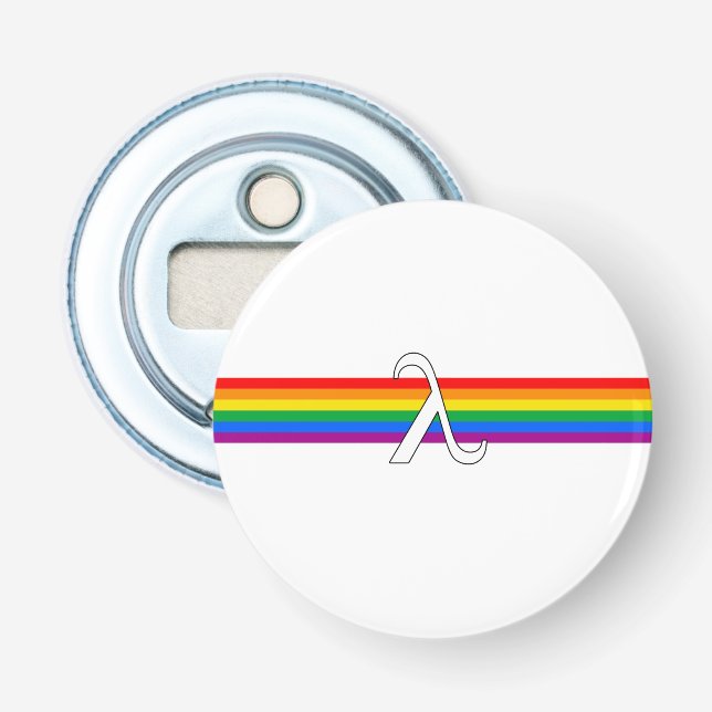 Gay Pride-Aktivismus Flaschenöffner (Vorderseite)