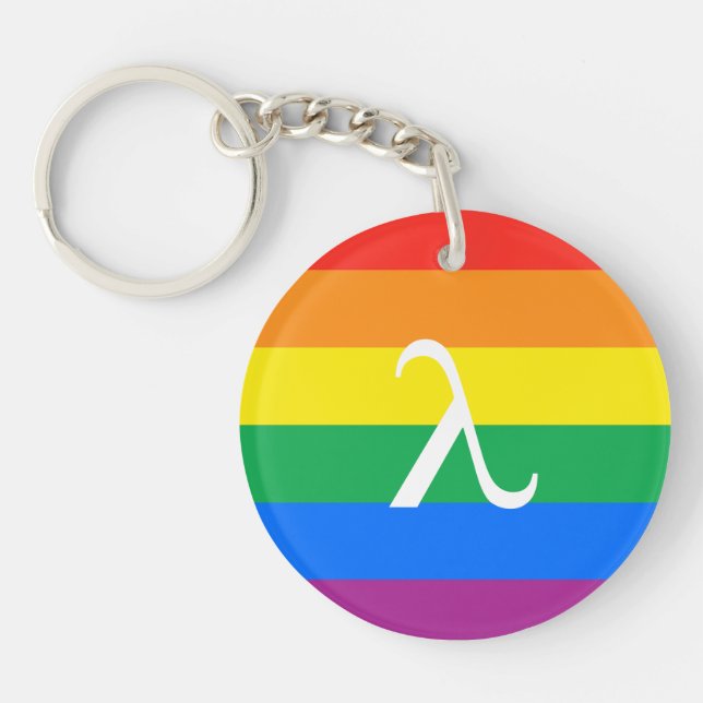 Gay Pride-Aktivismus Schlüsselanhänger (Vorderseite)