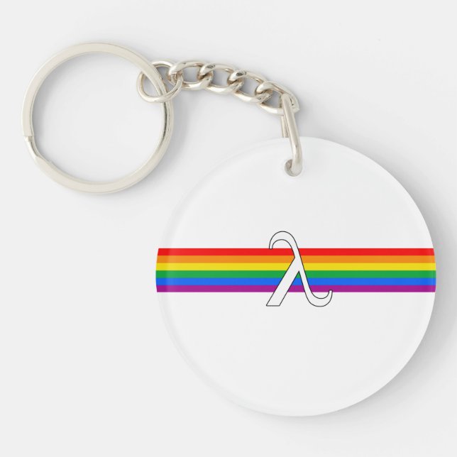 Gay Pride-Aktivismus Schlüsselanhänger (Vorderseite)