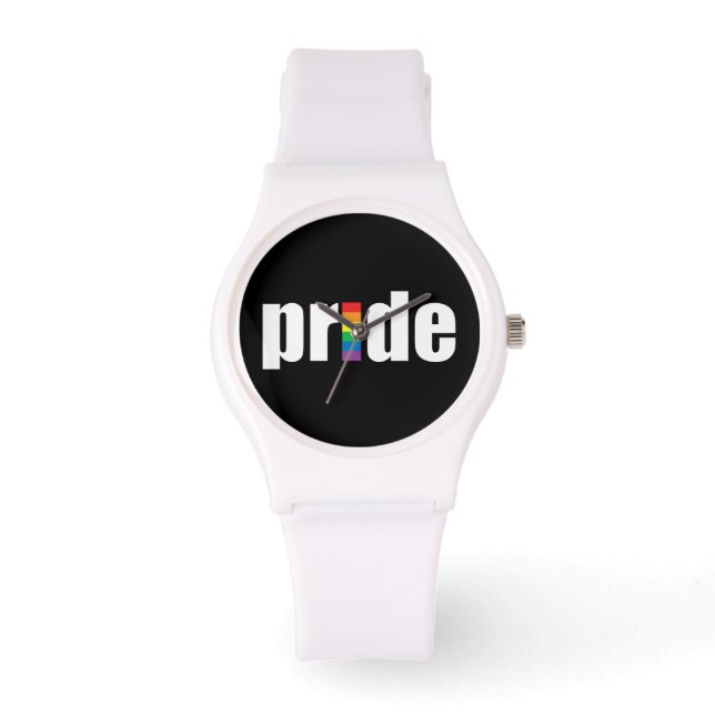 Gay Pride Armbanduhr (Vorderseite)