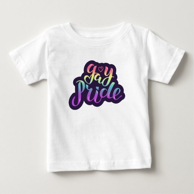 Gay Pride Baby T-shirt (Vorderseite)