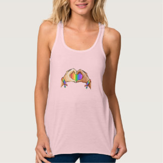 Gay Pride Bekleidung LGBT Regenbogenflagge Herzerk Tank Top