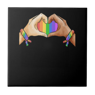 Gay Pride Bekleidung LGBT Regenbogenflagge T Shirt Fliese