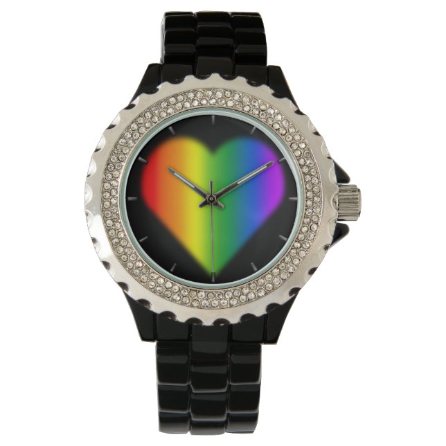 Gay Pride beobachten Rainbow Liebe Armbanduhren Ge (Vorderseite)