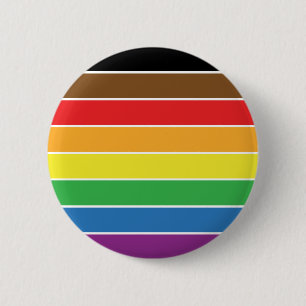 Gay Pride - BLM-Gay Pride-Flagge - Regenbogenstrei Button