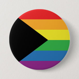 Gay Pride - BLM-Gay Pride-Flagge - Regenbogenstrei Button