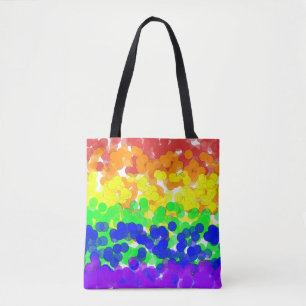 Gay Pride Bokeh Flag Necklace