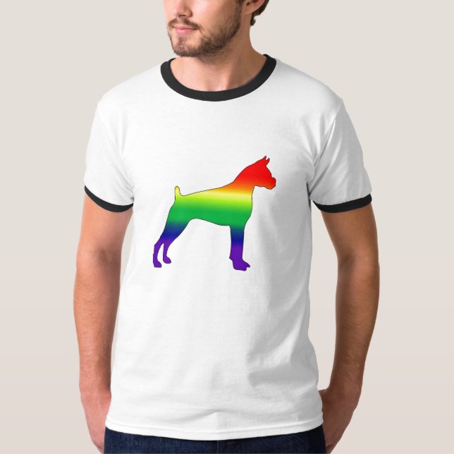 Gay Pride-Boxer T-Shirt (Vorderseite)