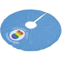 Gay Pride Brauner Engel Hanukkah-Flagge Personalis