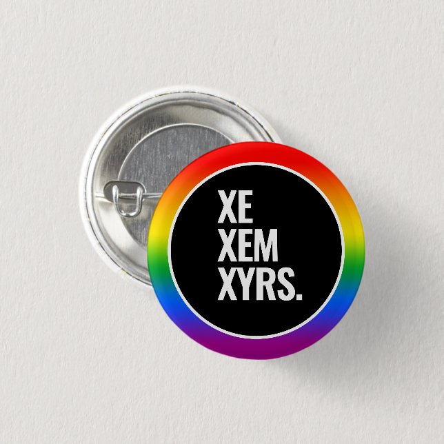 Gay Pride Button (Vorne & Hinten)