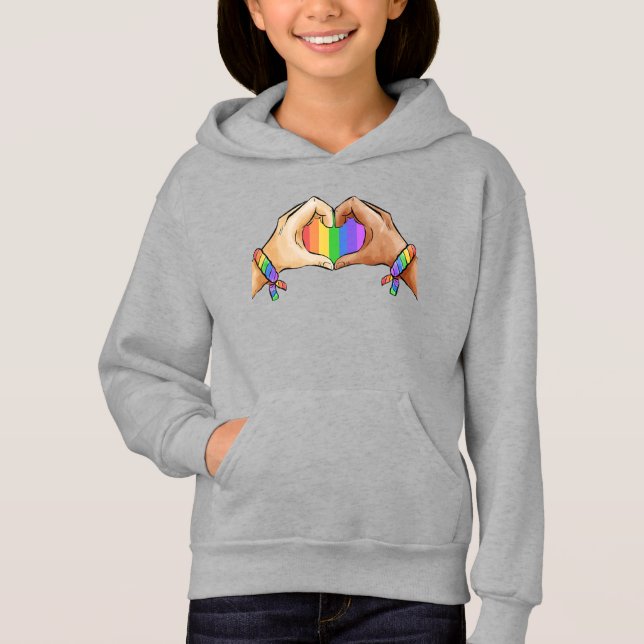 Gay ?Pride Closing Lgbt Rainbow  Hoodie (Vorderseite)