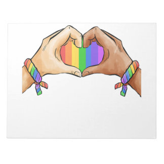 Gay ?Pride Closing Lgbt Rainbow Notizblock