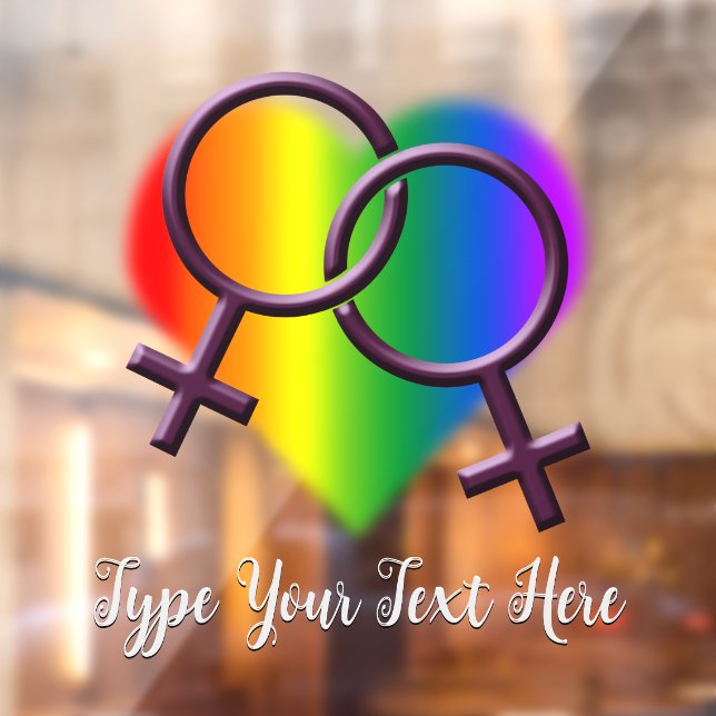 Gay Pride Decal Personalisiert Rainbow Window Fensteraufkleber (Blatt 2)