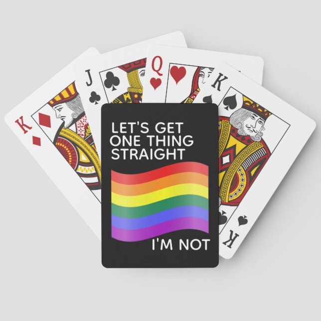 Gay Pride, den ich nicht treffe Spielkarten (Rückseite)