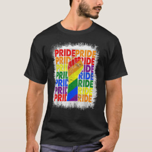 Gay Pride der geblendeten Resist-Regenbogen-Fahne T-Shirt