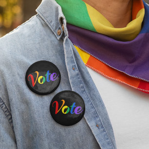 Gay Pride der politischen Wahl Rainbow Button