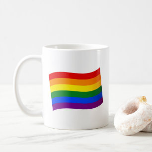 Gay Pride der Regenbogenflagge LGBT LGBTQ Liebe is Kaffeetasse