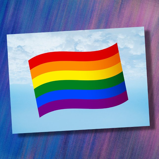 Gay Pride der Regenbogenflagge LGBT LGBTQ Liebe is Karte (Von Creator hochgeladen)