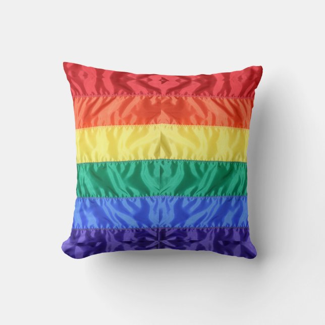 Gay Pride der Regenbogenflagge LGBTQ LGBT Liebe is Kissen (Vorderseite)