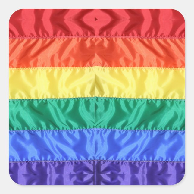 Gay Pride der Regenbogenflagge LGBTQ LGBT Liebe is Quadratischer Aufkleber (Vorderseite)