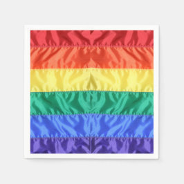 Gay Pride der Regenbogenflagge LGBTQ LGBT Liebe is Serviette