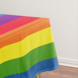Gay Pride der Regenbogenflagge Tischdecke