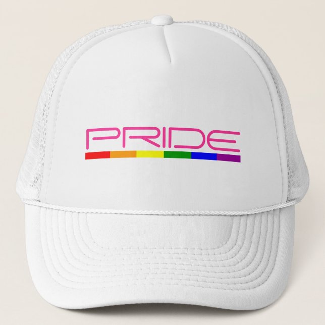 Gay Pride der Stolzfarben Truckerkappe (Vorderseite)