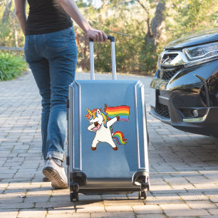 Gay Pride Einfärben mit Fahne Aufkleber