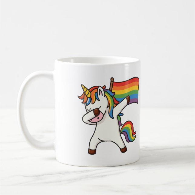 Gay Pride Einfärben mit Fahne Kaffeetasse (Links)