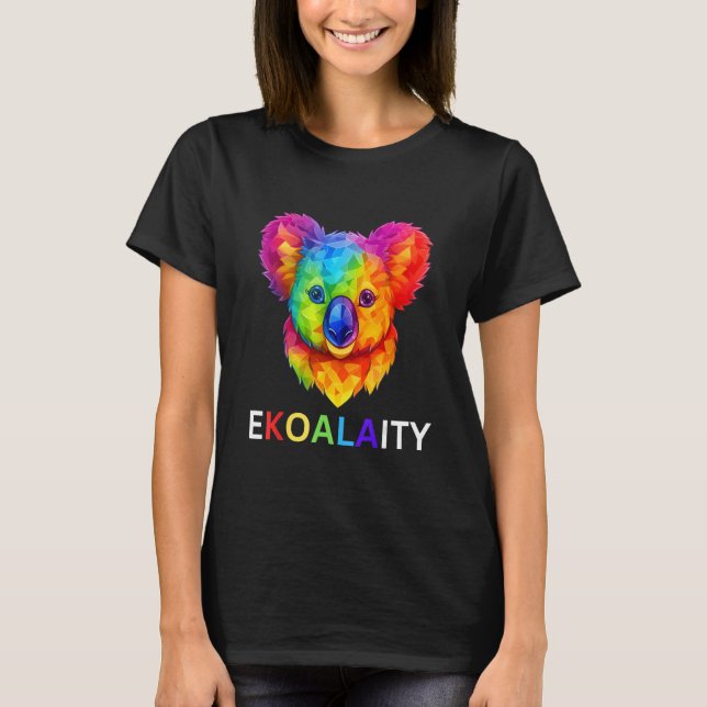Gay Pride EKOALAITY Koala 2023 Pride Flag T-Shirt (Vorderseite)