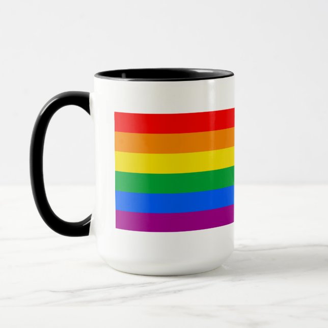 Gay Pride-Fahne Kaffee-Tasse Tasse (Links)
