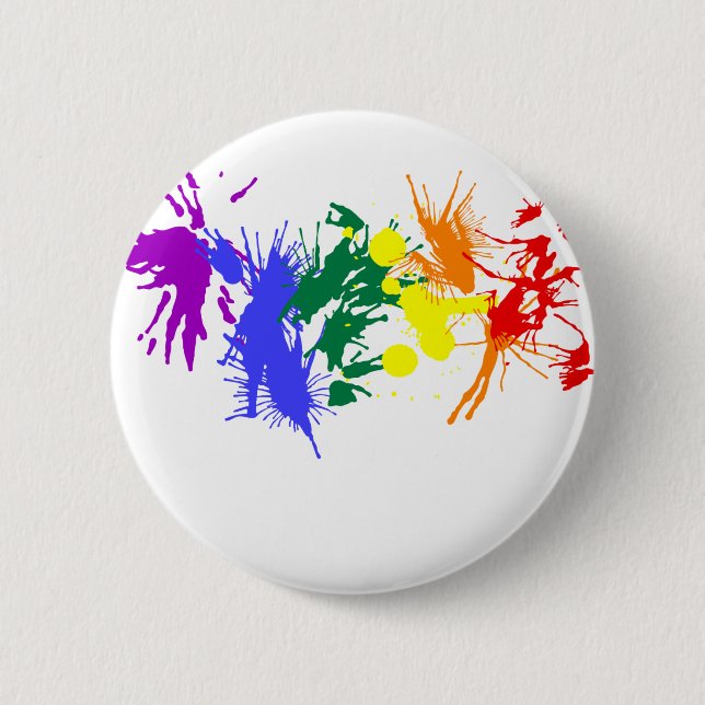 Gay Pride-Farbe Button (Vorderseite)