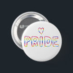 GAY PRIDE Farbiges Regenbogenherz Button<br><div class="desc">Dekorieren Sie Ihr Outfit mit diesem coolen Knopf. Macht ein großartiges Geschenk! Sie können ihn anpassen und auch Text hinzufügen. Karo in meinem Shop für viel mehr Farben, Muster und Pronomen - und finden Sie dieses Design auch auf Shirts und Aufklebern! Lass mir Bescheid, wenn du auch etwas Gewohntes willst....</div>