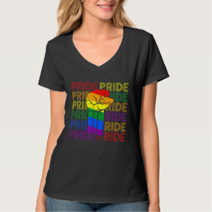 Gay Pride Fist Bump Lgbt - Lgbtq Lesbian Lgbt Mont T-Shirt