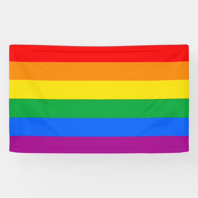 Gay Pride-Flag Banner (Horizontal)
