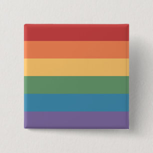 Gay Pride-Flag gepflegt Button