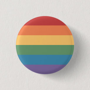 Gay Pride-Flag gepflegt Button