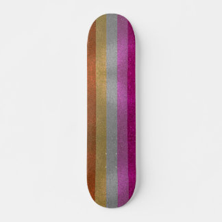 Gay Pride Flag Glitzer Glitzern Skateboard