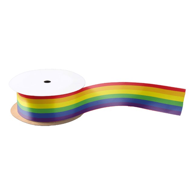 Gay Pride-Flag-Multifunktionsleiste Satinband (Spule)