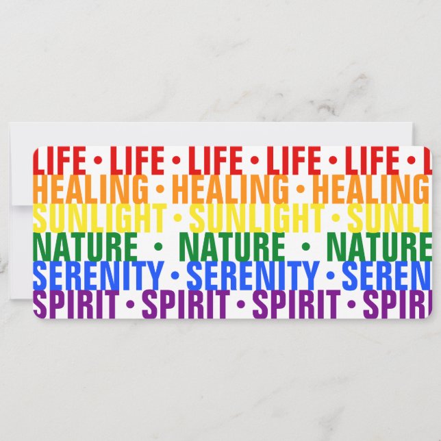 Gay Pride Flag Rainbow Typografy Notes Lesezeichen (Vorderseite)