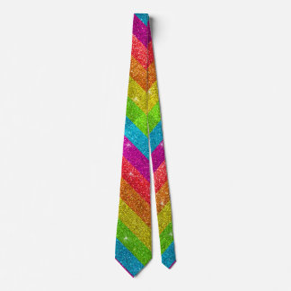 Gay Pride Flag Regenbogen Glitzer Streifen LGBT Li Krawatte
